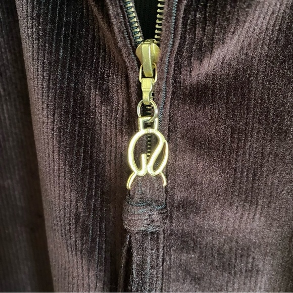 ST JOHN Sport Brown Corduroy Full Zip Collared Jacket Women’s L Large - Picture 3 of 12